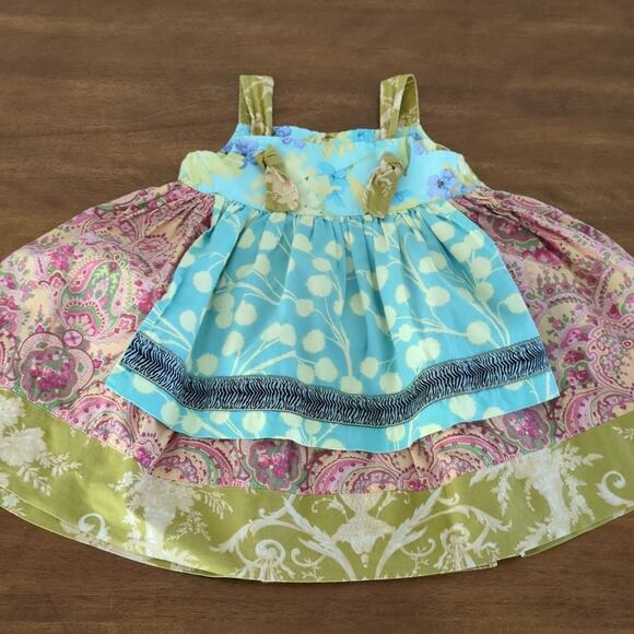 Matilda Jane knot top Dress  with apron girls little kids size 2T - Picture 1 of 7